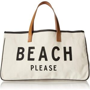 Beach please tote bag